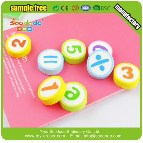 Hotsale promotion billigt anpassade mjukt gummi Eraser för barn