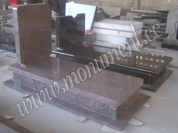 Paradiso Tombstone, Purple granite tombstone, himalaya blue tombstone