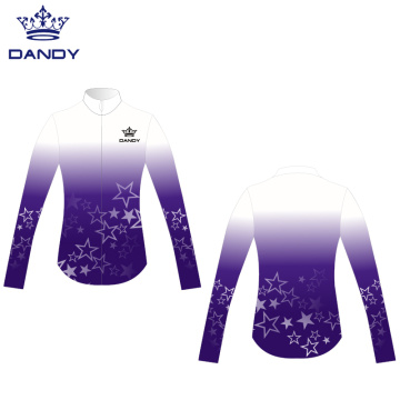 Customized sublimation cheer warm up jackets