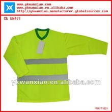 safety reflective long sleeves shirt with high visibility,safety long sleeves shirt