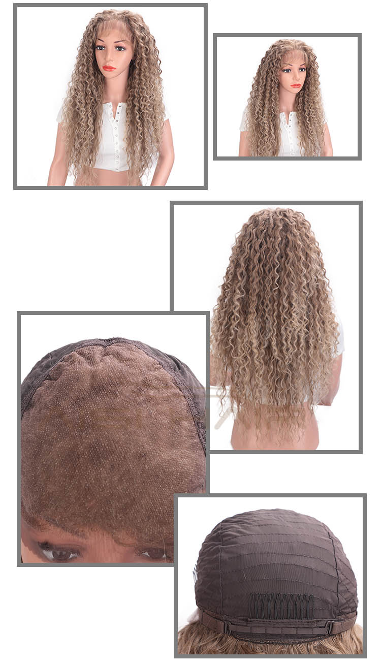 Aisi Hair 13x6 Long Wavy Brown Wig Afro Kinky Curly Lace Frontal Wig Deep Wave Fluffy Front Lace Hair Wigs For Black Women