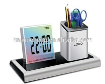 digital pen holder with LED screen light pen stand