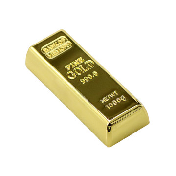 Barras de metal ouro / unidade flash USB modelo tijolo