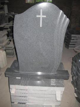 G654 dark grey granite tomb headstone design