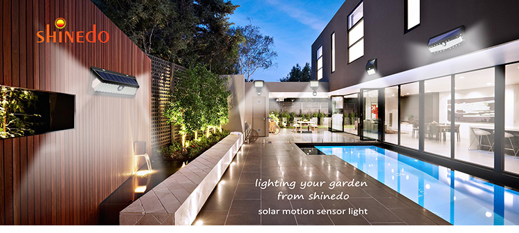 New Arrival Super Bright Waterproof Outdoor Led Solar Sensor Wall Light For Garden, Garage, Pathway