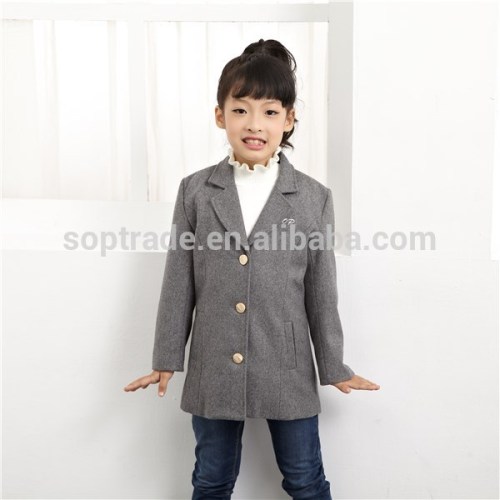 Kids winter clothes child girls elegant wear wool trench coat