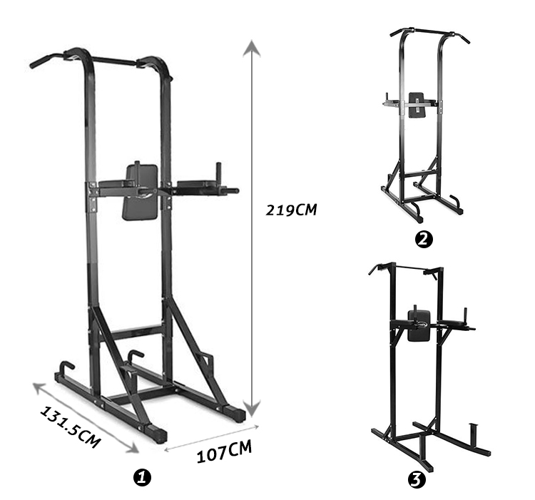 Multifunction Chain up Tower Power Tower Strength Machine Integrated Home Gym