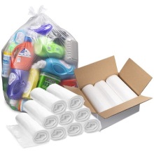 Custom PE Plastic Polythene Trash Bags For Garbage Packing
