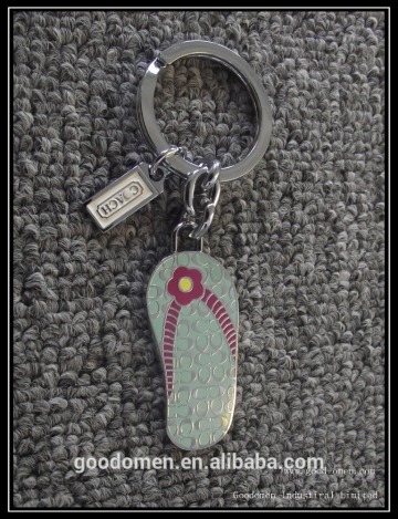 metal slipper keychain alloy keychain