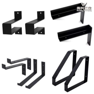 Invisible Triangle Shelf Brackets: Matte Black Finish