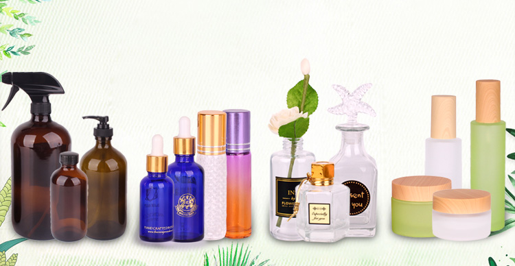 50ml Transparent square glass perfume bottles with sprayer