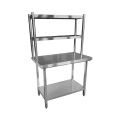 2 Layers Hotel Stainless Steel Kitchen Work Table