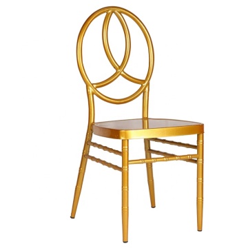 Gold, White, and Silver Phoenix Chair for Wedding Receptions