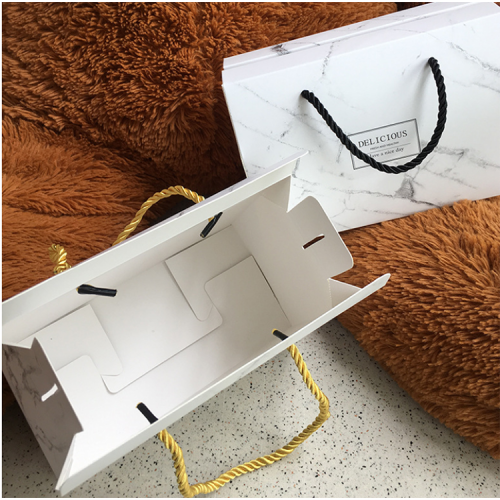 バッグスタイルのスナックパッケージ紙ボックスカスタマイズ