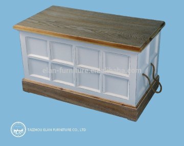 Solid wood furniture storage box cabinet design for living room