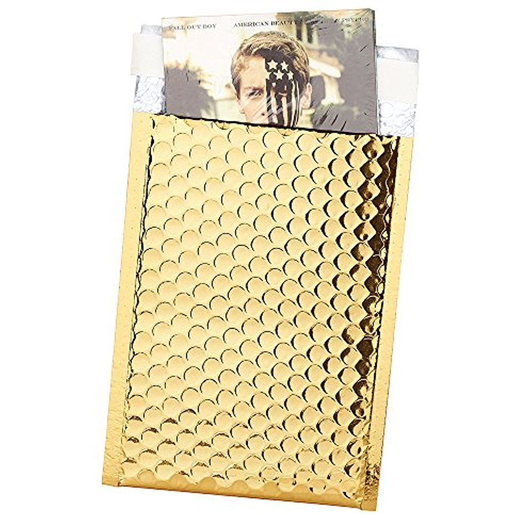 Wholesale Custom Metallic Rose Gold Bubble Mailer Bag
