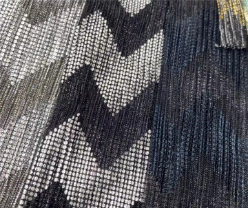 Custom Polyester Textile Crushed Fabric