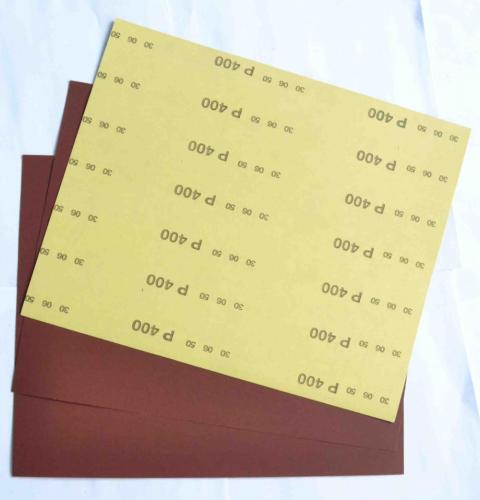 Aluminum Oxide C-Wt Yellow Latex Paper FM38 400#