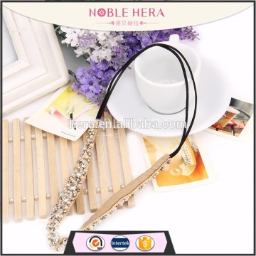 Elastic plastic headband to decorate material boho headband HZ-4