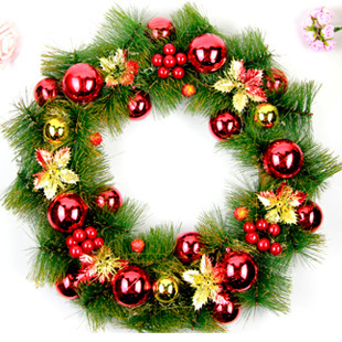 Christmas Wreath With Flower Christmas Tree Decorations