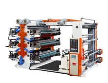 Six color 800mm plastic bag printing machine