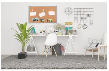 Aluminum frame message note board