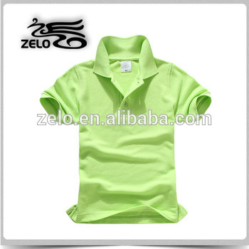 Green blank polo shirt china manufacturer