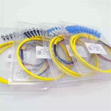 High Quality 12 Core LC UPC Fanout Pigtail Optical Patch Cords and MPO Jumpers