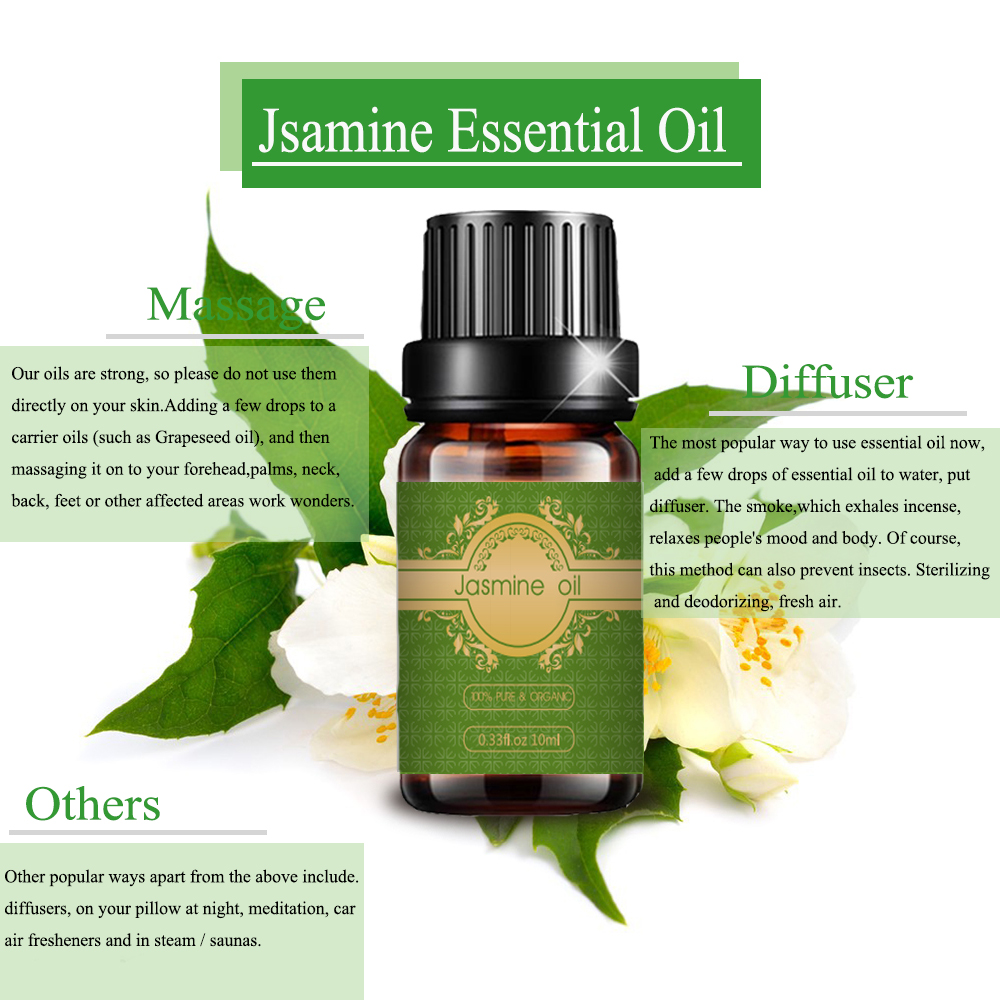 Jasmine Essential Oil for Skin Care Massage Spa