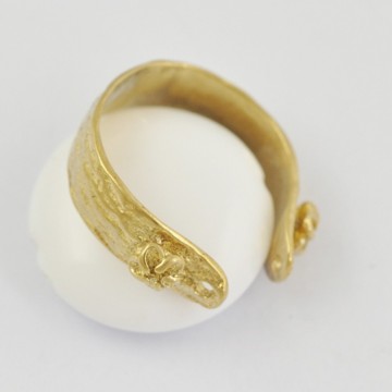 Gold Ring, Flower Leaf Brass Diamond Cz Gold Ring, Gold Rings Designs For Men & Women P6619