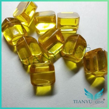 Golden synthetic zircon raw material