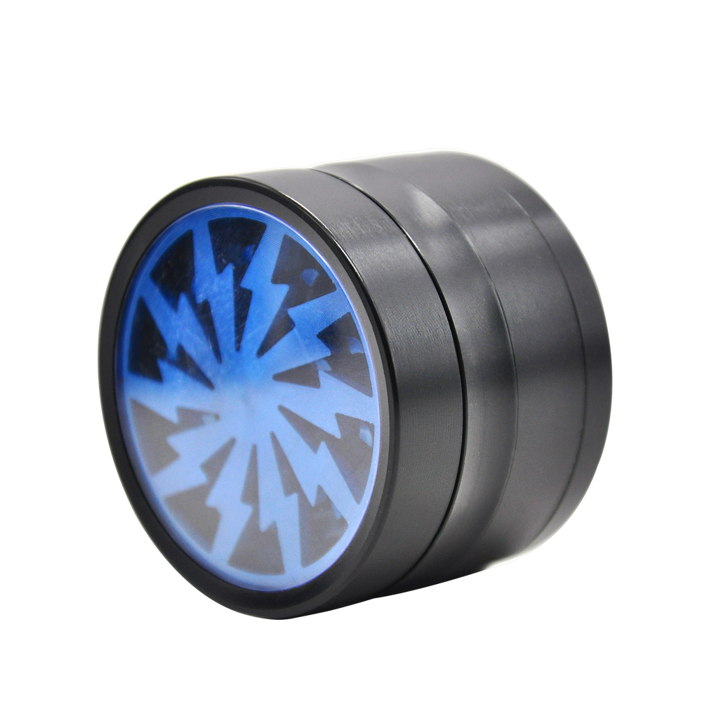 Bolt Shape top design Zinc Alloy 4 parts 63mm Herb Grinder Weed Grinder special Teeth Herb crusher custom logo