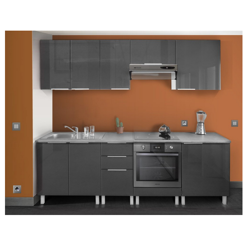  China Manufacture Customized Kitchen Cabinet Small Kitchen Cabinet Project Furniture