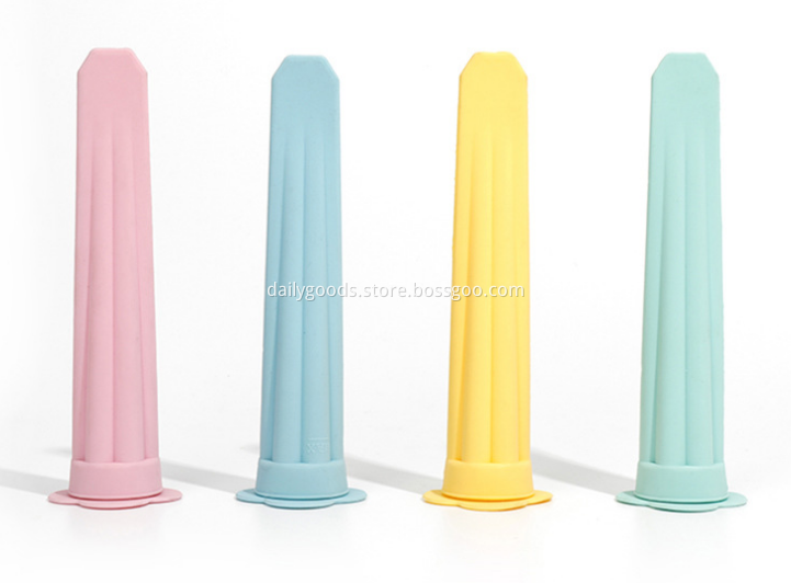 LD-Y017A Diy  reusable silicone ice cream popsicle mold with food grade flower shape lid