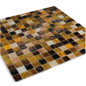 Personalized Gold Line Glass Mosaic