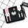 Short three-dimensional cat leather for women wallet