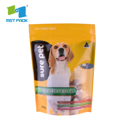 1,8 kg Pet Food Packaging Stand Up Bag met Zip Lock