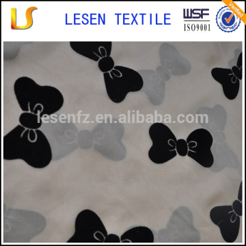 100% polyester flocked flocking chiffon for blouse