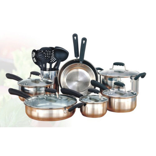 Dapur Stainless Steel Antilengket Wajan Set Peralatan Masak