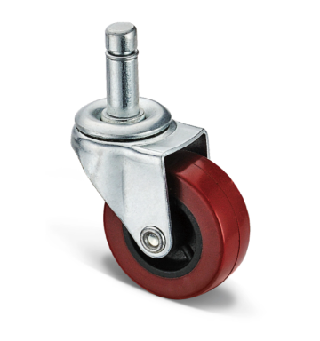 Silent swivel rubber casters