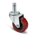 Silent swivel rubber casters