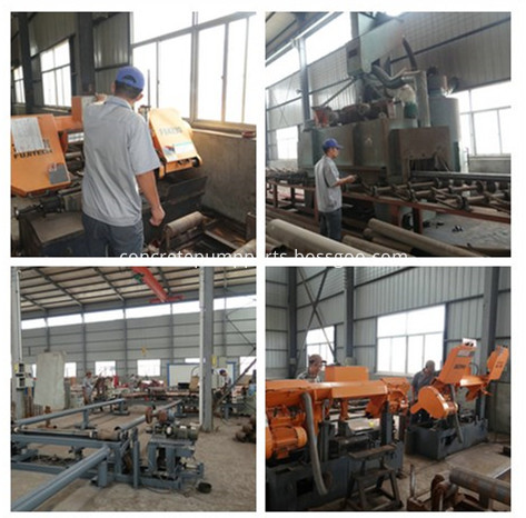 concrete pump pipe workshop equipment