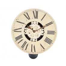 Reloj de pared retro de madera con engranaje de péndulo de 14 pulgadas