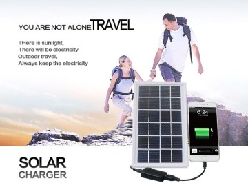 2016 new product smart DC cargador solar celular,solar mobile panel charger for emergency