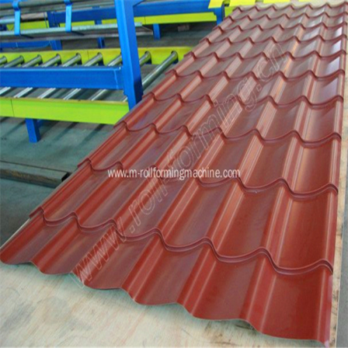 Steel roof tile production roll forming line