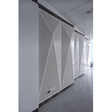 Paneles perforados de aluminio de la decoración de la pared del panal