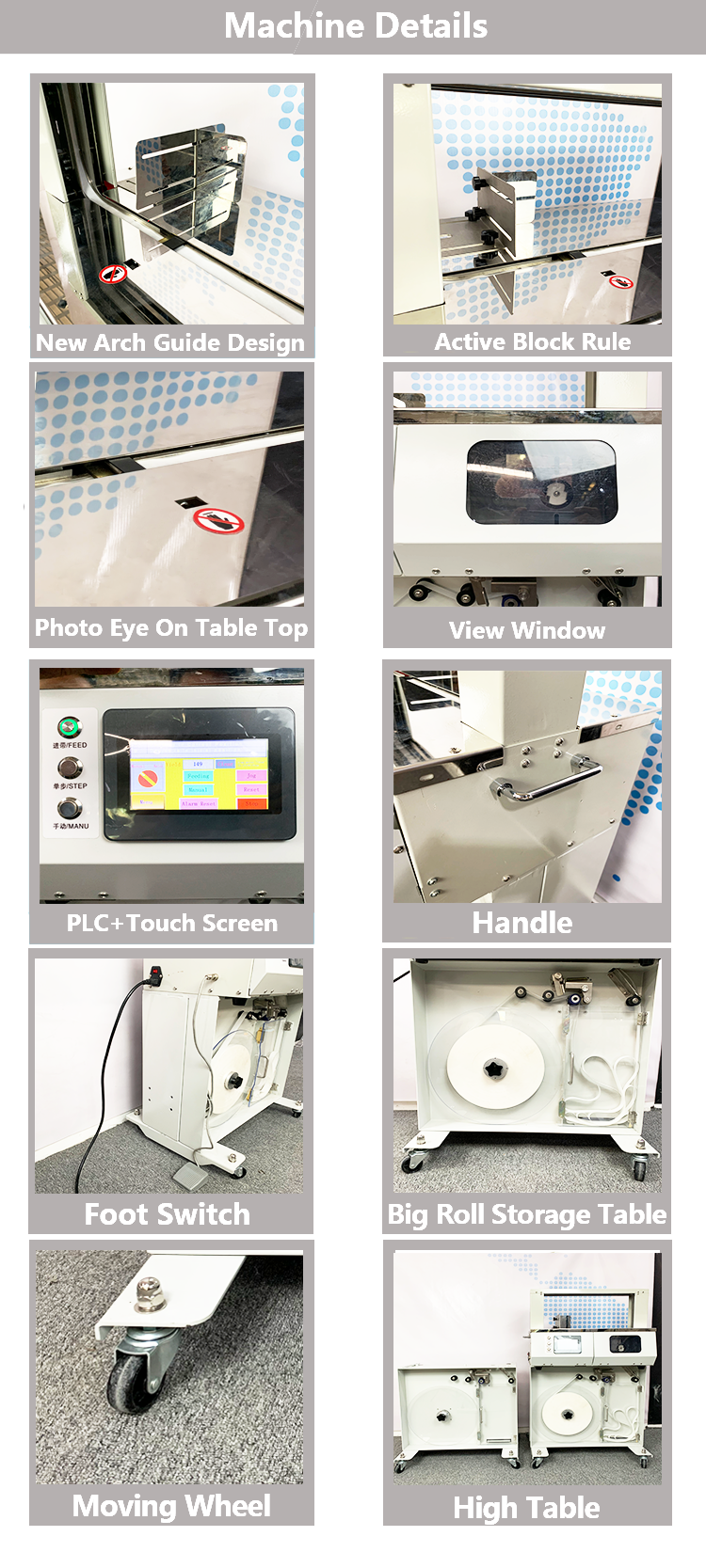 China printing and packaging automatically bind banknotes high table banding machine