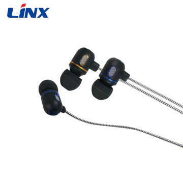 Braided Line Heavy Bass Universal Electroplating Earphone