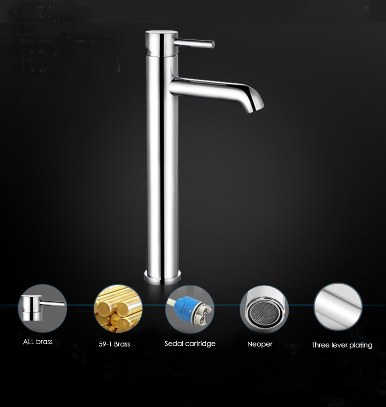 Modish single lever monobloc basinmixer tap