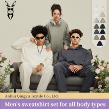 Modern Preppy Hoodie and Pant Set for Men